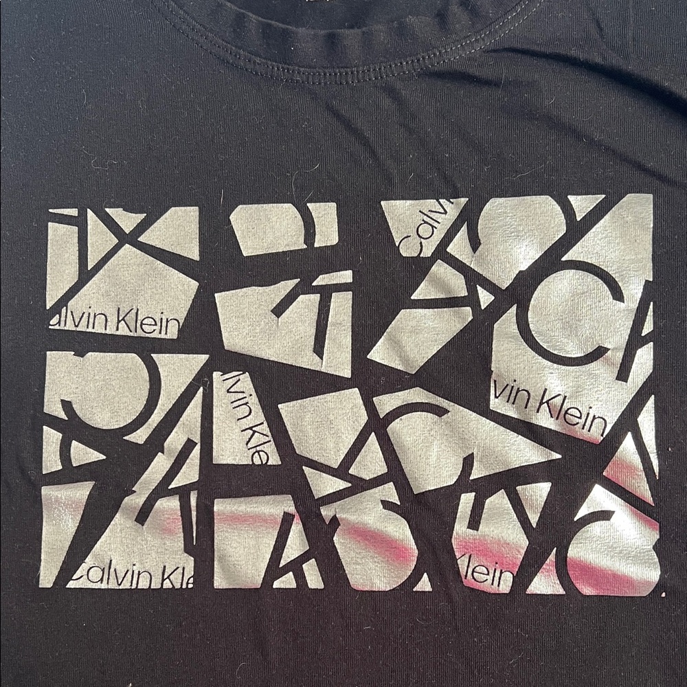 Calvin Klein Black Graphic Short Sleeve Tee